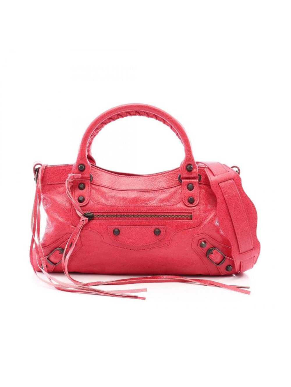 Balenciaga Handbag the First 2-Way Pink Leather